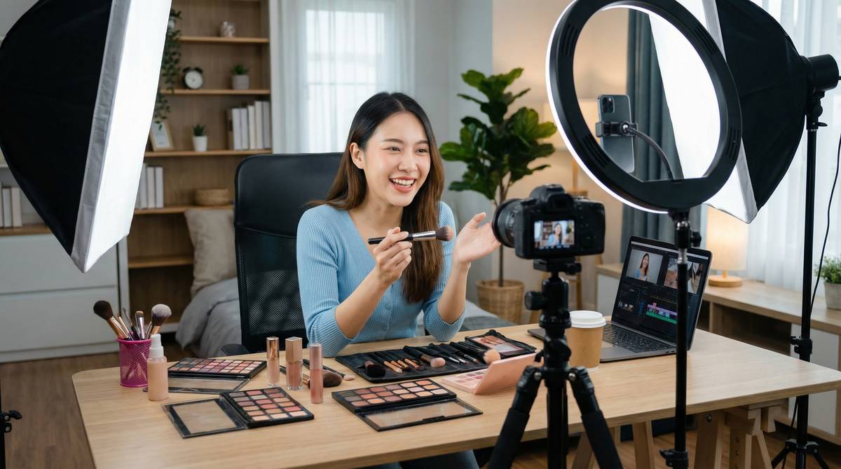 草莓视频美妆教程